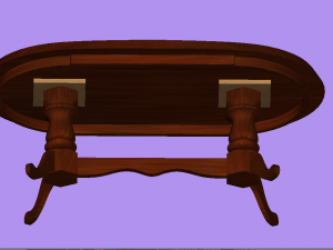 woden table 3D Model