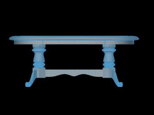 woden table 3D Model
