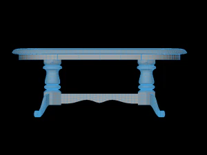 woden table 3D Model