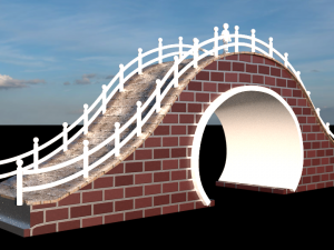 chiness bridge 3D Модель