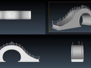 chiness bridge 3D 模型