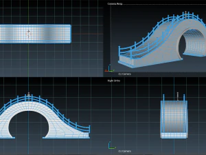 chiness bridge 3D Model