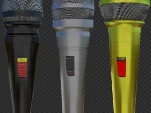 microfones Modelo 3D