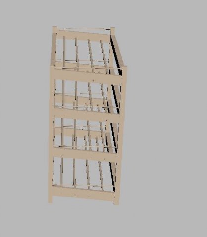 wood shoe rack Modelo 3D .c4d .max .obj .3ds .fbx .stl .blend 