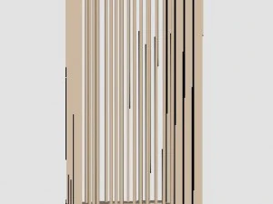 wood shoe rack 3D Model