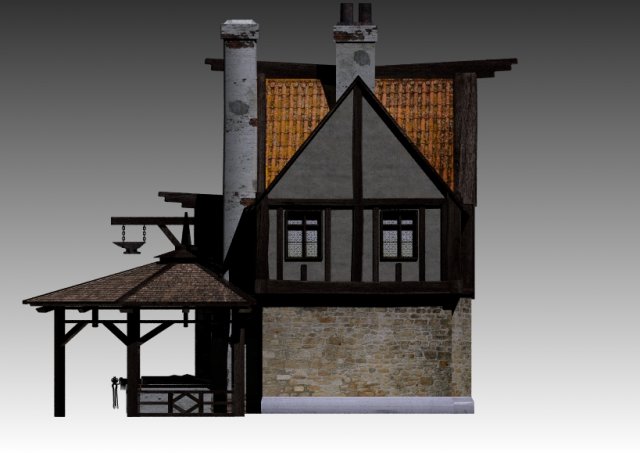 blacksmith 3D Model .c4d .max .obj .3ds .fbx .stl .blend 