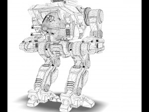 mechwarrior - direwolf 3D Model