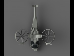 dropship 3D मॉडल