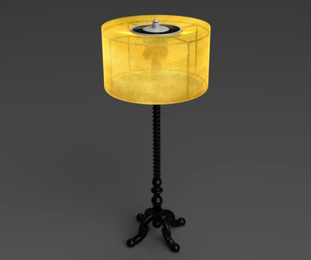 floor lamp Modelo 3D .c4d .max .obj .3ds .fbx .stl .blend 