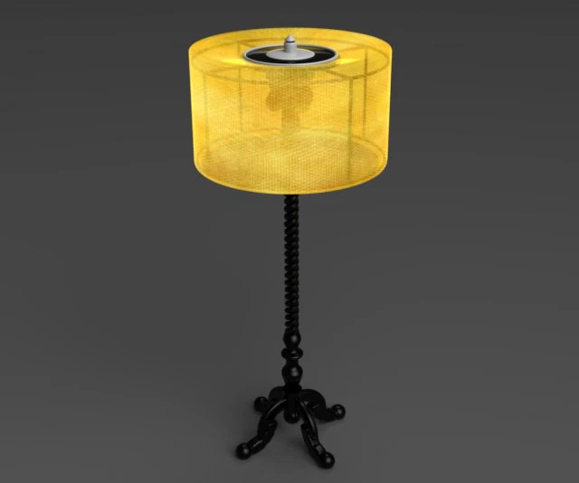 floor lamp 3D Model .c4d .max .obj .3ds .fbx .stl .blend
