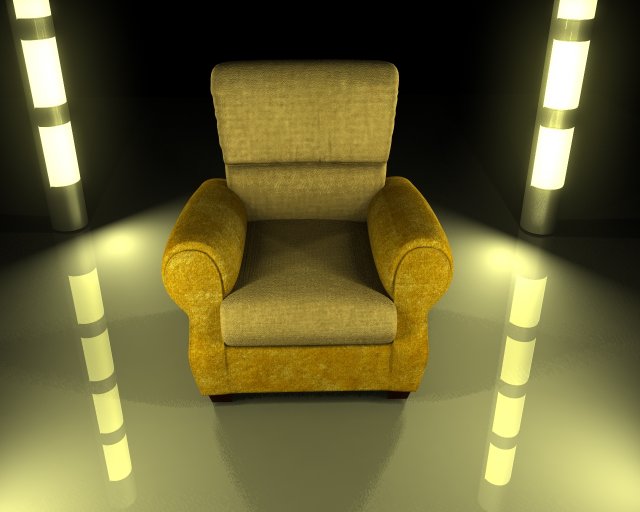arm chair 3D Model .c4d .max .obj .3ds .fbx .stl .blend