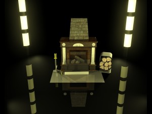 fireplace 3Dモデル