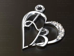 펜던트 lb 3D 모델