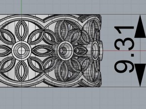 ring with flowers 3D मॉडल