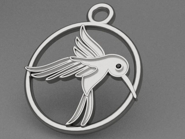pendant colibri 3D Model .c4d .max .obj .3ds .fbx .stl .blend 
