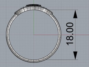infinity ring with gems 3D Model
