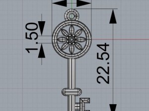 pendant key Model 3D