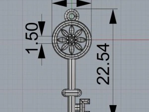 pendant key 3D Model