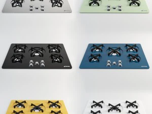 smeg p755 cooking plate 3D Model