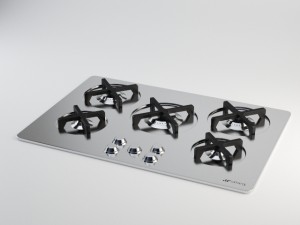smeg p755 cooking plate 3D Model