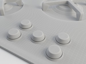 smeg p755 cooking plate 3D Model