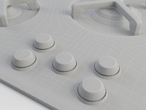 smeg p755 cooking plate 3D Model