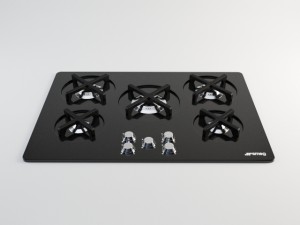 smeg p755 cooking plate 3D Model