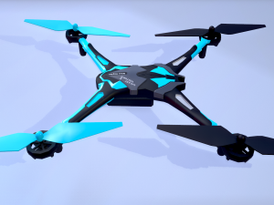 low poly quadrocopters - galaxy visitor 3D 모델