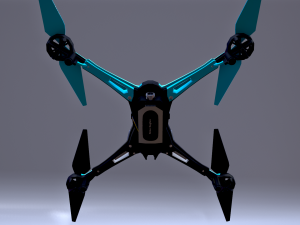 low poly quadrocopters - galaxy visitor 3D 모델