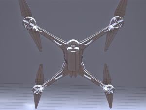 low poly quadrocopters - galaxy visitor 3D 모델