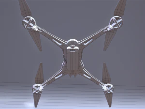 low poly quadrocopters - galaxy visitor 3D Model
