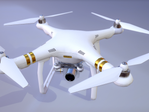 quadrocopters - phantom low poly 3D-Modell