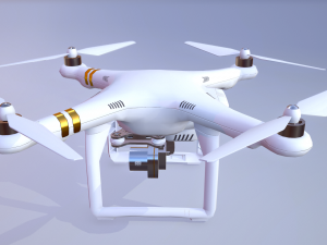 quadrocopters - phantom low poly 3D-Modell