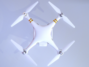 quadrocopters - phantom low poly 3D-Modell