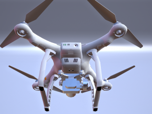 quadrocopters - phantom low poly 3D-Modell