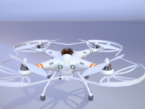 quadrocopters - qr 350 low poly drone 3D-Modell