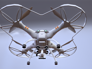 quadrocopters - qr 350 low poly drone 3D-Modell