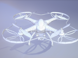 quadrocopters - qr 350 low poly drone 3D-Modell