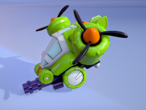 low poly dron 3D-Modell