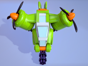 low poly dron 3D-Modell