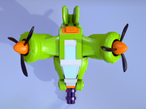 low poly dron 3D-Modell