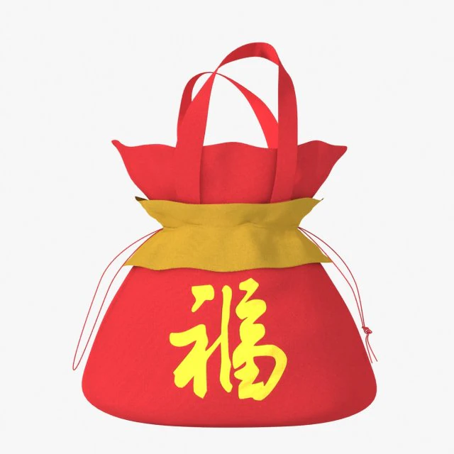 gift bag 3D Model .c4d .max .obj .3ds .fbx .stl .blend