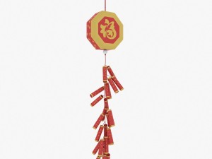 chinese new year firecracker 3Dモデル