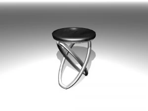 mutfak i&ccedil;in alışılmadık tabure 01 3D Model