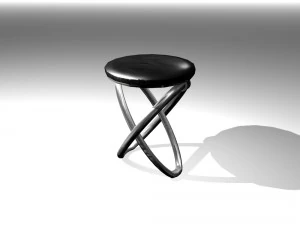 unusual stool for kitchen 01 3D Model