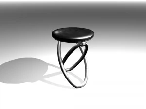 unusual stool for kitchen 01 3D Model