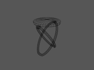 unusual stool for kitchen 01 3D मॉडल