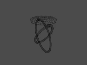 unusual stool for kitchen 01 3D Model