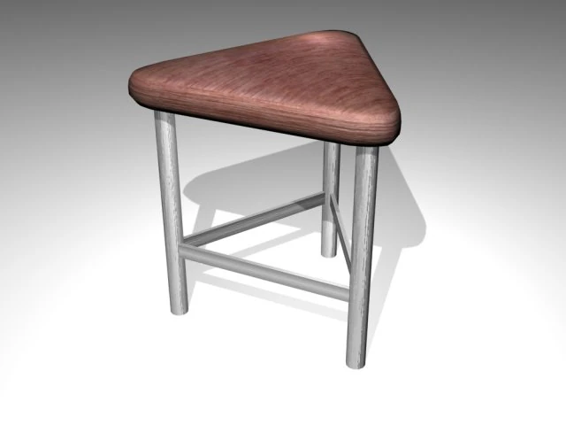 unusual stool 02 3D Model .c4d .max .obj .3ds .fbx .stl .blend 