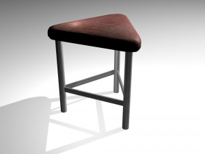 unusual stool 02 3D Модель